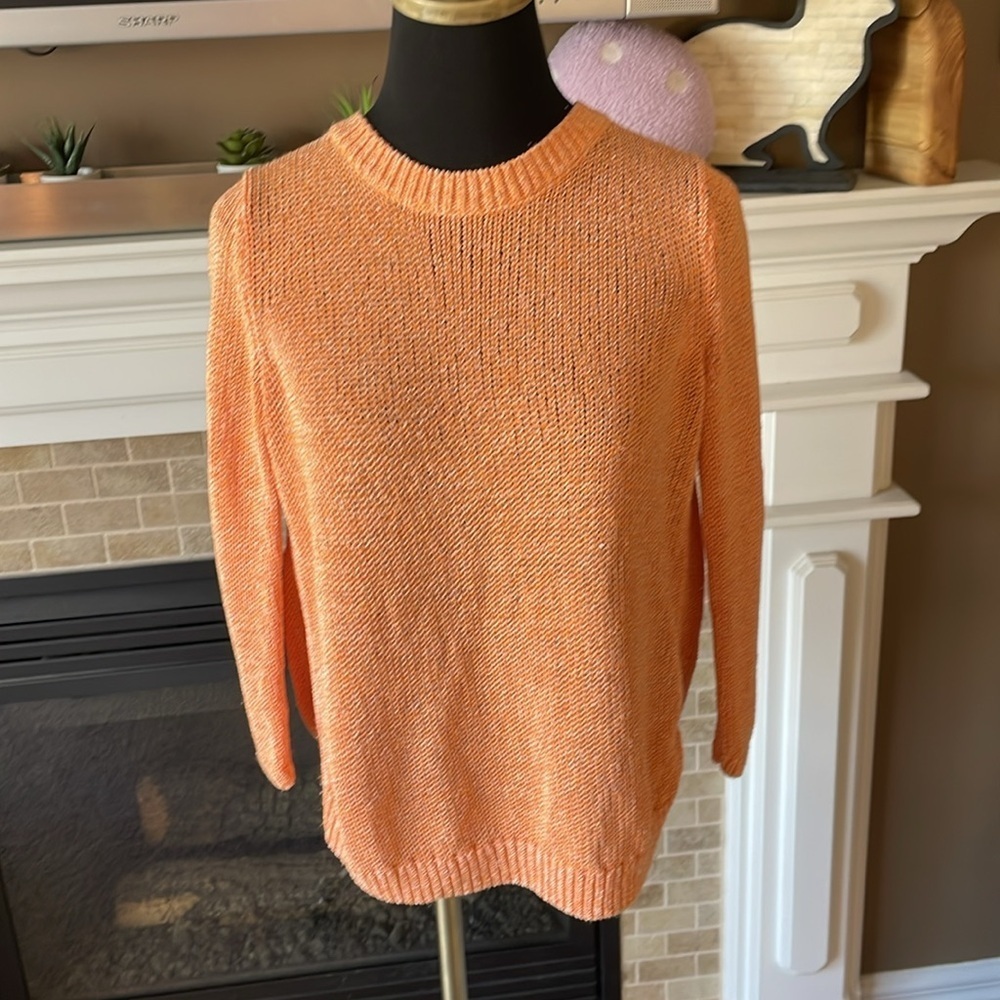 Club Monaco Women's peach/ Orange Sweater size S